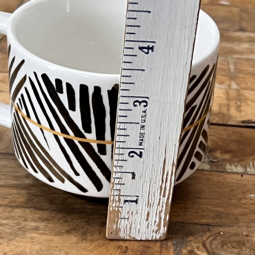 Starbucks Coffee Mug 2014 A Story Of Origin Geography Bone Cup 12oz Striped - Picture 4 of 7